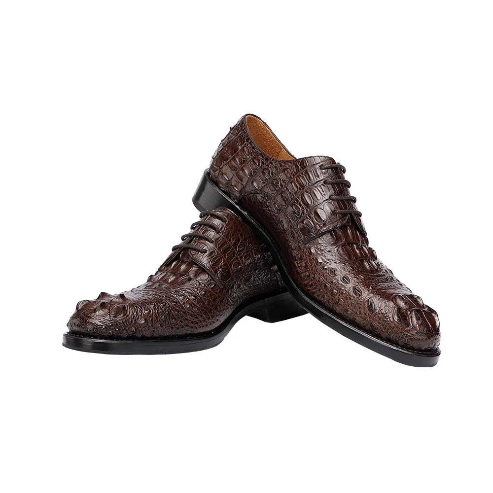 hulangzhishi crocodile skin Handmade men's shoes comfortable business dress leather shoes factory men formal shoes