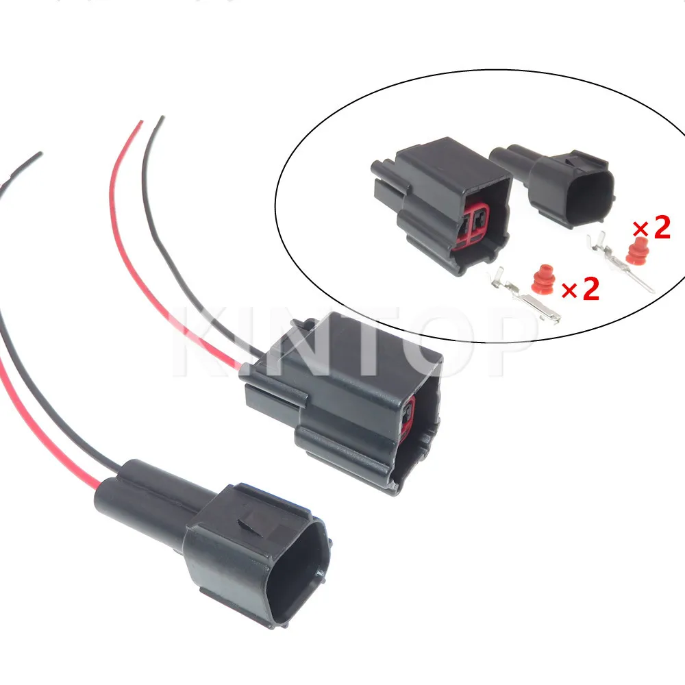 1 Set 2 Pins Car Headlight Plug 3U2Z-14S411-EKB EPC E-4995 AC Assembly Socket Wiper Motor Relay Connector For Land Rover