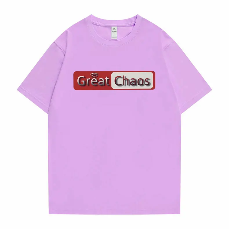 Rapper Ken denver A Great Chaos Graphic Print T-Shirt Playboi Carti T Shirt uomo Hip Hop maglietta oversize maschile 100% cotone Tees