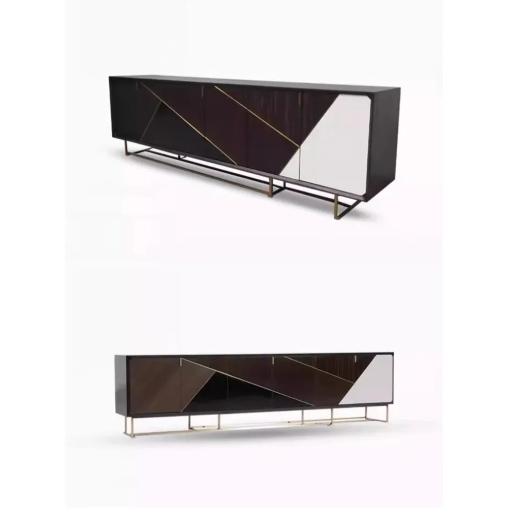 

Modern TV Cabinet Combination Light Luxury Modern Solid Wood TV Cabinet