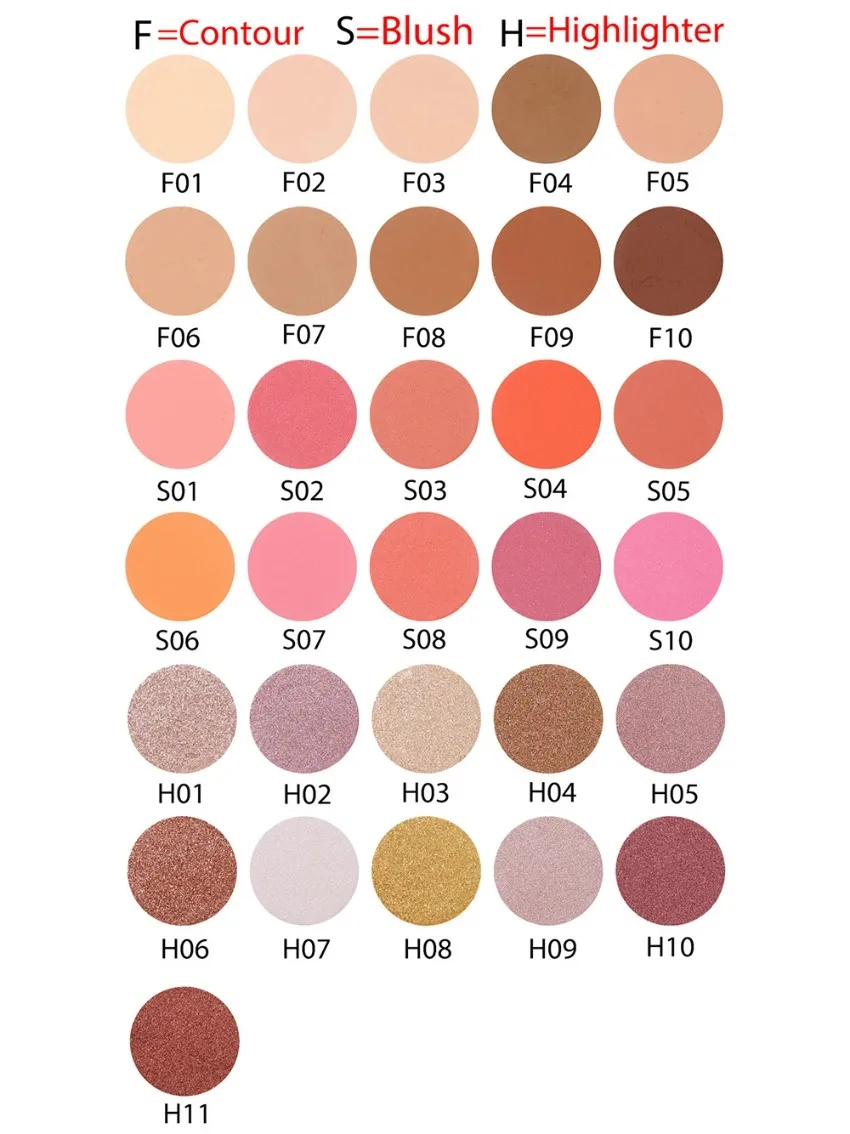 Private Label 6-color DIY Blush/contour/concealer Palette Shimmer Glitter Pigment Long Lasting Easy To Wear Face Makeup Bulk