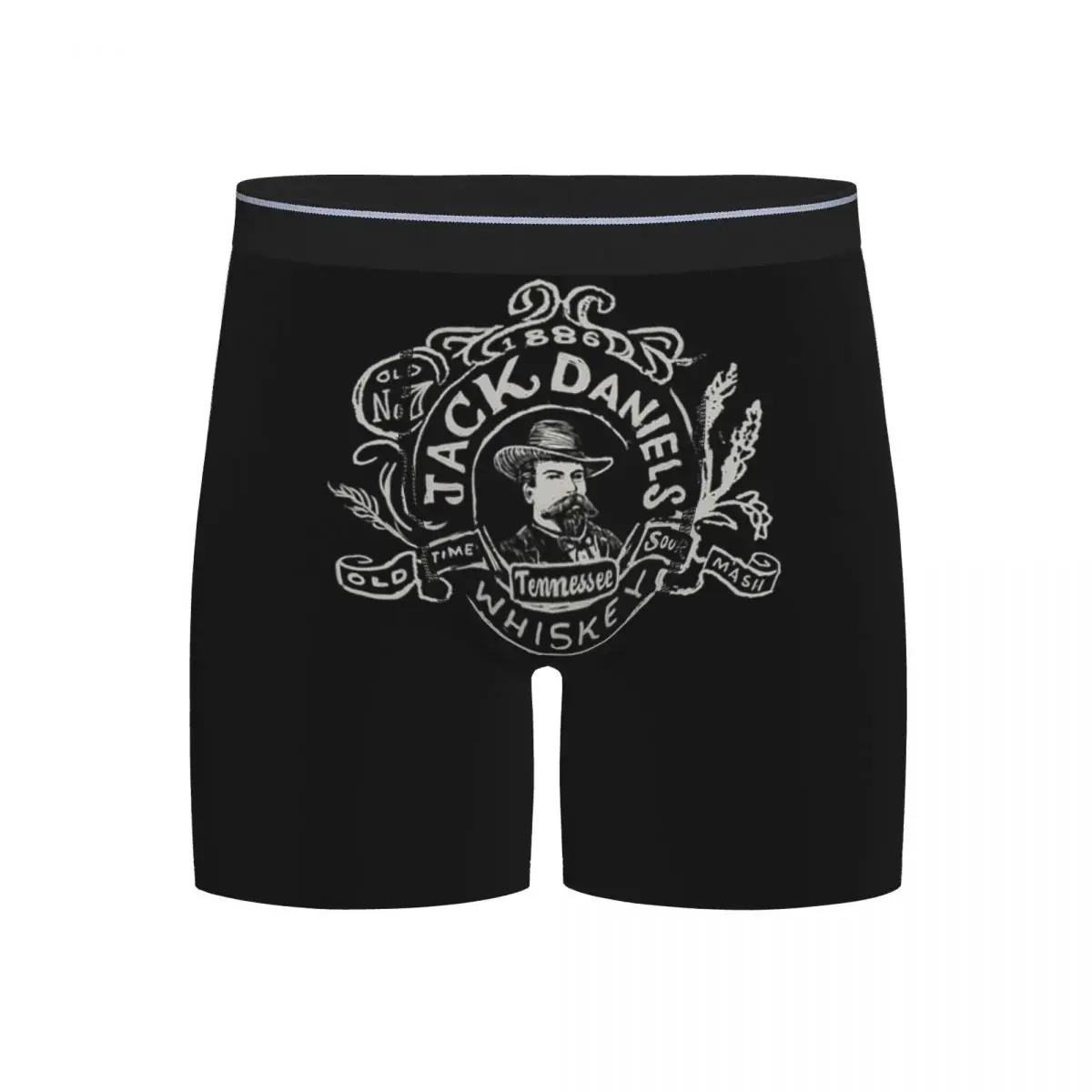 

Long Boxer Underpants Shorts J-JACK DANIELS Whiskey Brand Panties Male Soft Underwear for Homme Man Boyfriend Gift