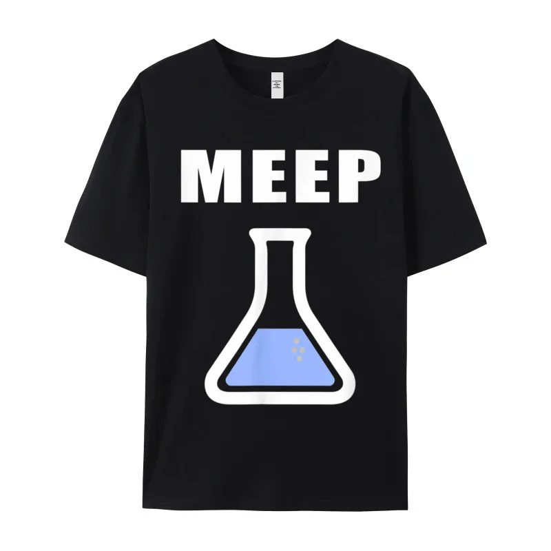 Graphic Mans T-shirts Meep Beaker Shirt Funny Science Funny Tees All Cotton Round Collar Short Sleeve Normal Tshirts Autumn