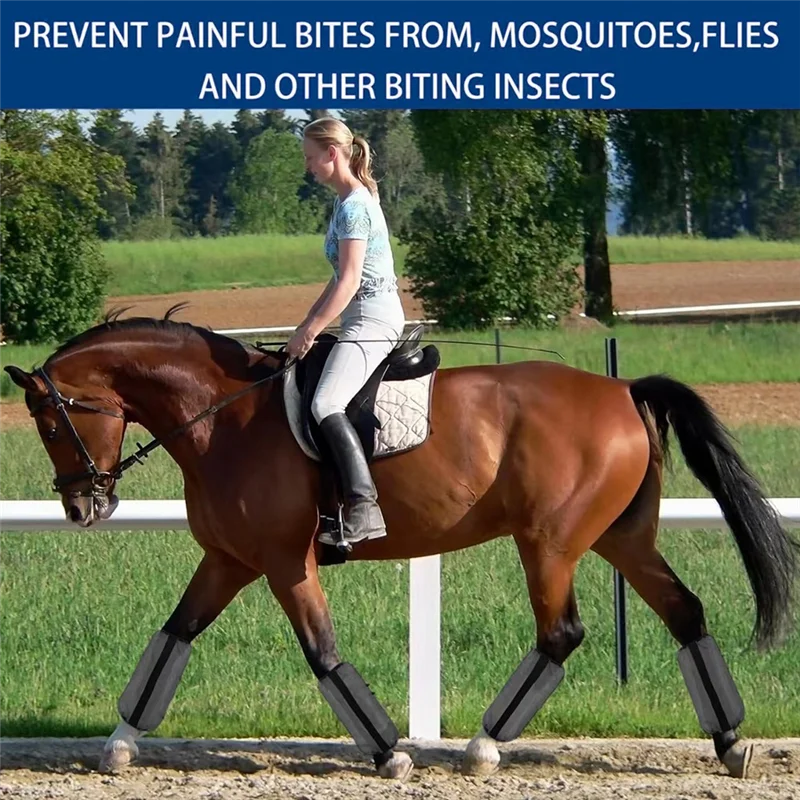 ABWE-Leggings para caballos, suministros ecuestres, mallas para caballos, equipo protector antimosquitos, protección para pezuñas, mallas para caballos