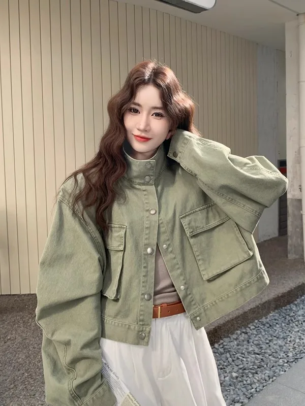 

Cool Street Sle ort Jaet, женский свободный крой, цвет фасоли, универсальный осенний Новое поступление, молодежный топ для женщин