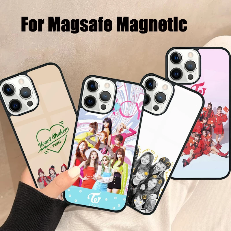 T-Twice Magsafe Phone Case For iPhone 16 15 14 13 12 11 Pro Max Plus Mirror Wireless Magnetic Cover