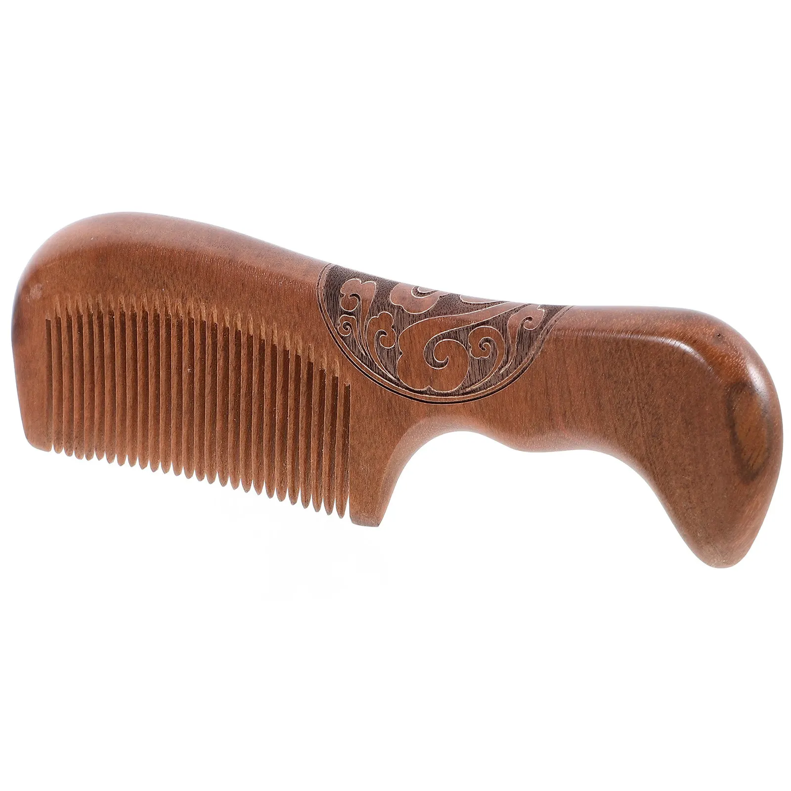 Wooden Massage Comb for Women Natural Sandalwood Hair Comb Smooth Close Teeth Anti Static Scalp Stimulation Blood Circulation