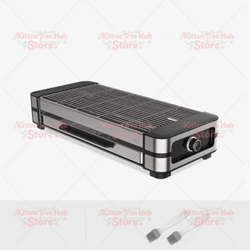 Electric Smokeless Indoor Grill, Healthy Non-Stick BBQ Grill for Kebabs & Steak, Household Kitchen Appliance