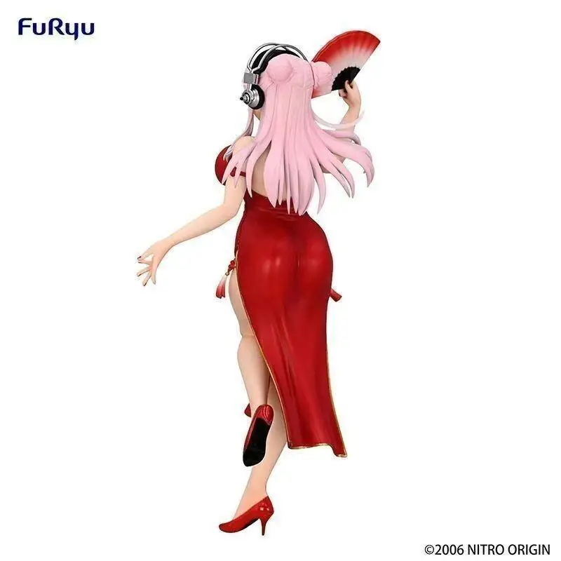 Genuino Furyu Super Sonico la animación Supersonico Trio Try It figura coleccionista de Pvc figura nueva y sin abrir modelo juguete para regalo