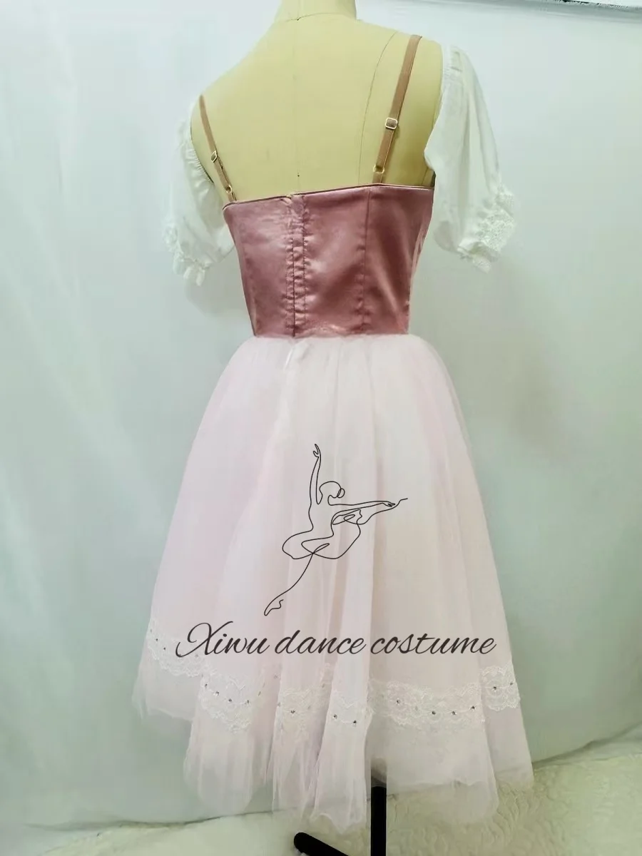 التخرج الكرة الاختلافات فستان الباليه الكلاسيكية الأبيض فستان طويل الأزرق حزام القوس مجموعة الماس جراند سوينغ اللباس