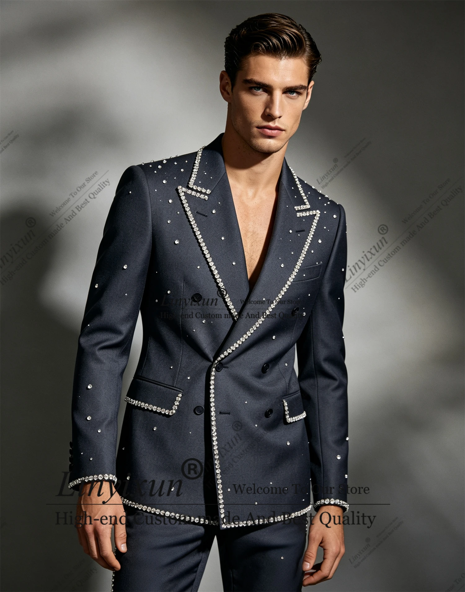 Young Men'S Grooming - Jonge stijl Slim Fit Herenkostuums 2-delige