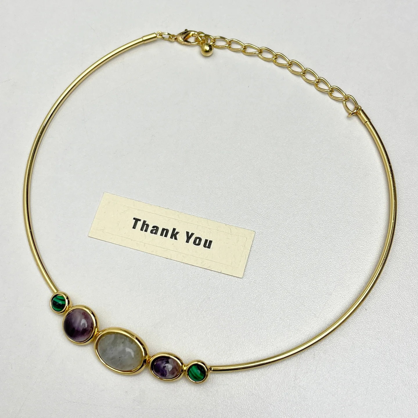 Vintage Palace Style Colorful Gem Thin Collar Choker for Women, Luxury Gold Tone Short Neck Necklace Jewelry