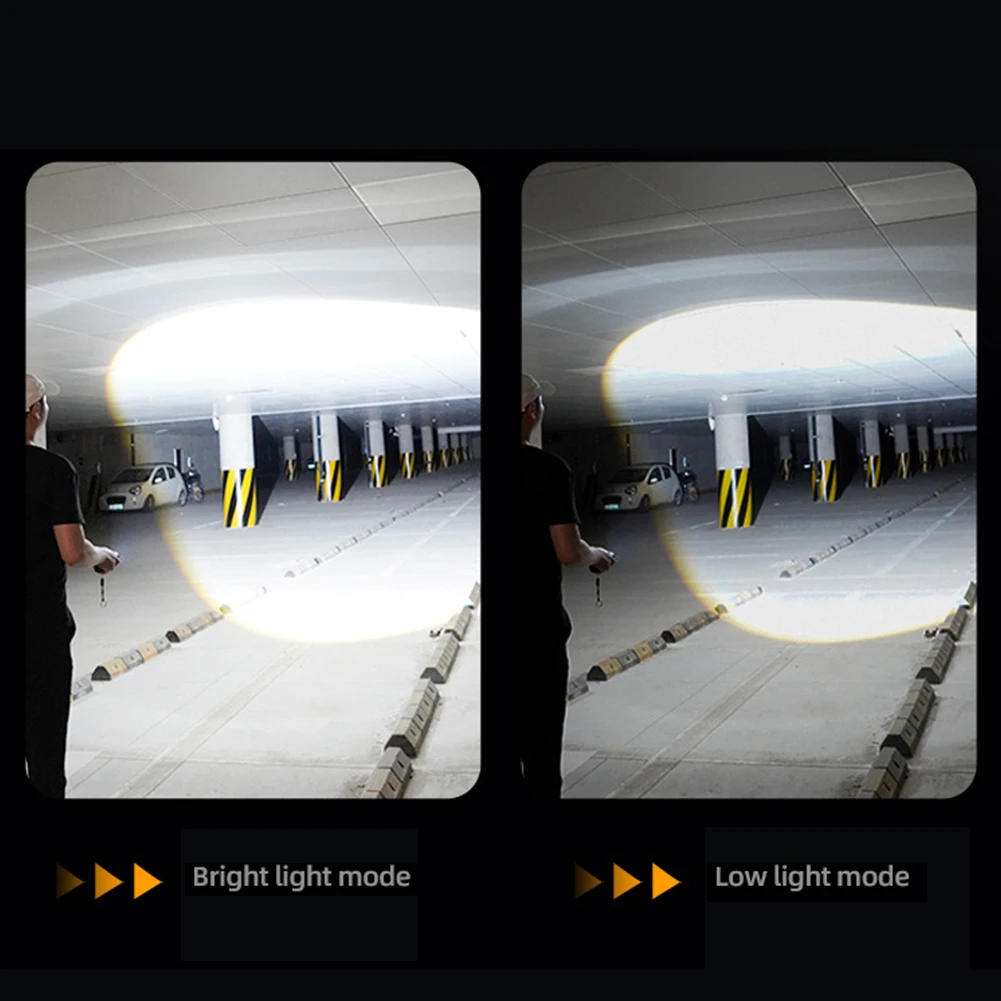 10 واط تلسكوبي التركيز الشعلة USB شحن عالية الطاقة مصباح يدوي عرض الطاقة السوبر مشرق مصباح يدوي مقاوم للماء لانقطاع التيار الكهربائي #5