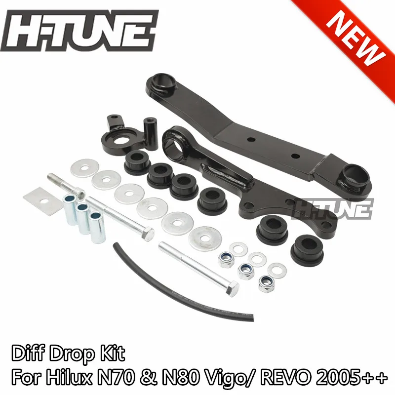 H-TUNE 프론트 디프 드롭 키트, Hilux 70, N80, Vigo, REVO 2005 ++ 용 리프트, 4x4 액세서리, 2 인치-4 인치