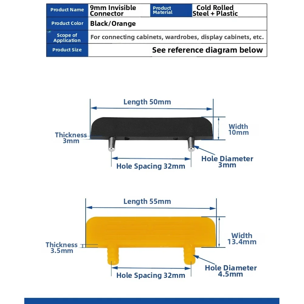 1Pc Cabinet Shelf Bracket Invisible Connector Slide Holder Shelf Support For Furniture Repairing Hardware For Home Improvement