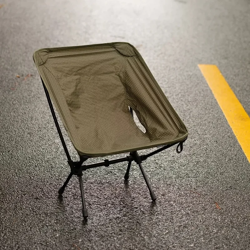 Ultra Light 650g Daima Moon Chair Portable Folding Camping Chair Outdoor Plaid Seat for Hiking Travel Picnic Backpacking Gear