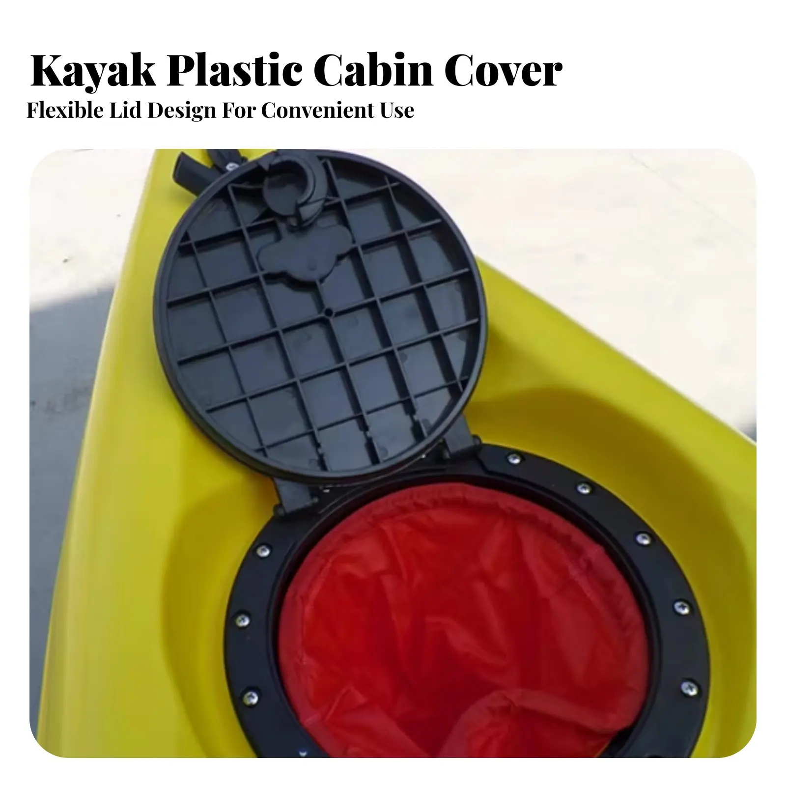 

Водонепроницаемый чехол для хранения каяка, круглый чехол для хранения лодки, комплект палубных панелей, прочная водонепроницаемая входная панель для водного транспорта