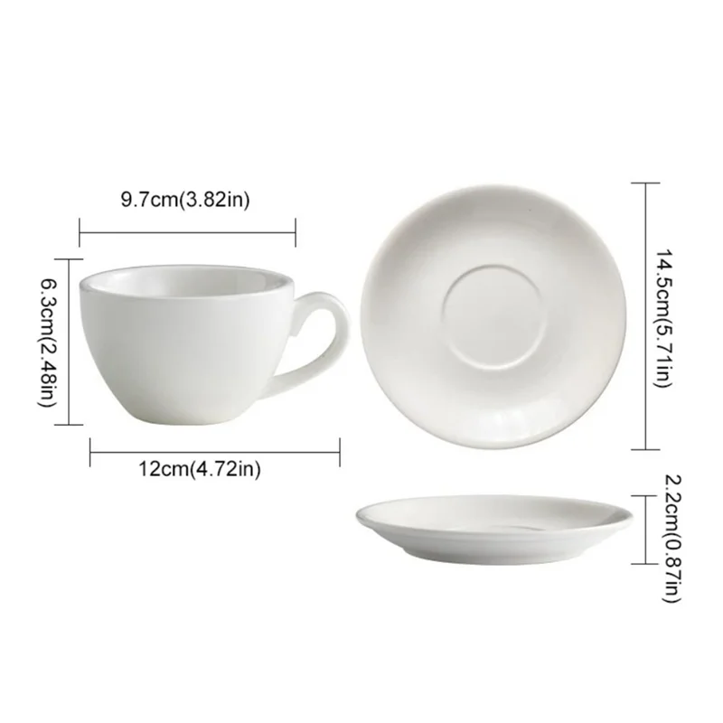 European Style 220Ml Coffee Cup Minimalist Design Solid Color With Base Couple Mug Tea Cup Latte - view 6