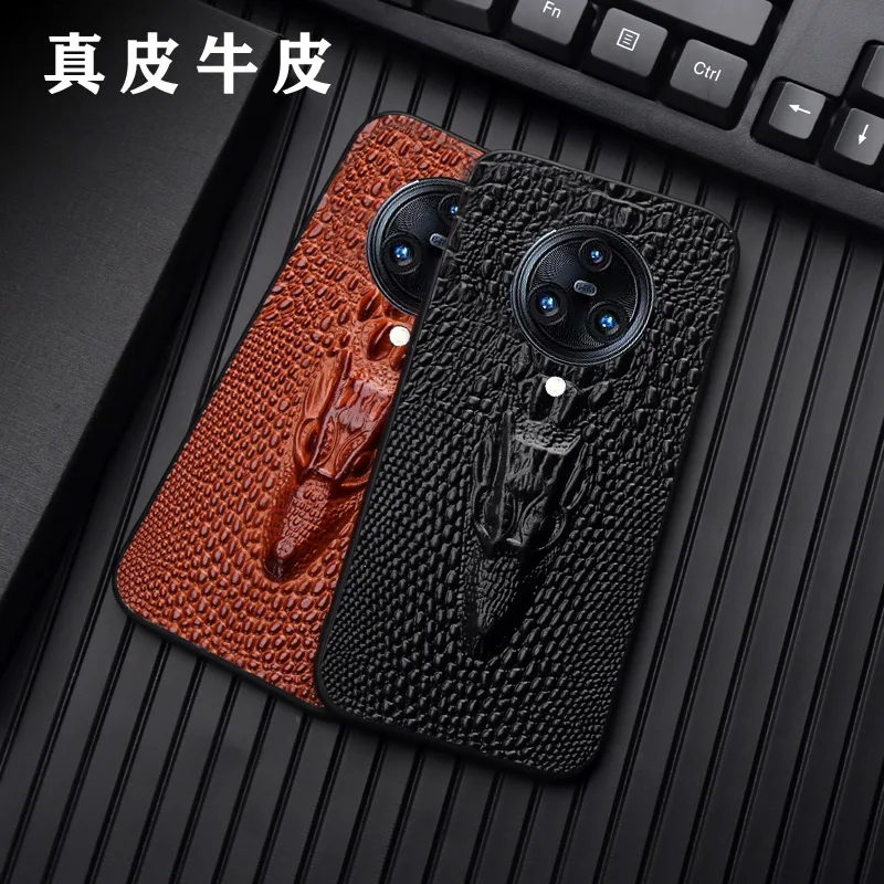 

Hot Sales New Luxury Genuinnew Genuine Leather Luxury 3d Dragon Head Phone Case For Vivo Nex 3 Nex3 Cover Cases