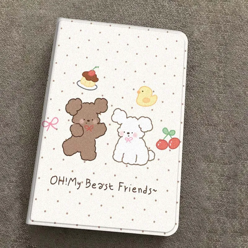 

Animal Cartoon Polka Pattern For iPad Pro 10th 11th 5th 6th 7 8 9 2 gen 11 13 M4 M5 10.2 9.7 12.9 10.5 10.9 Inch Tablet Case