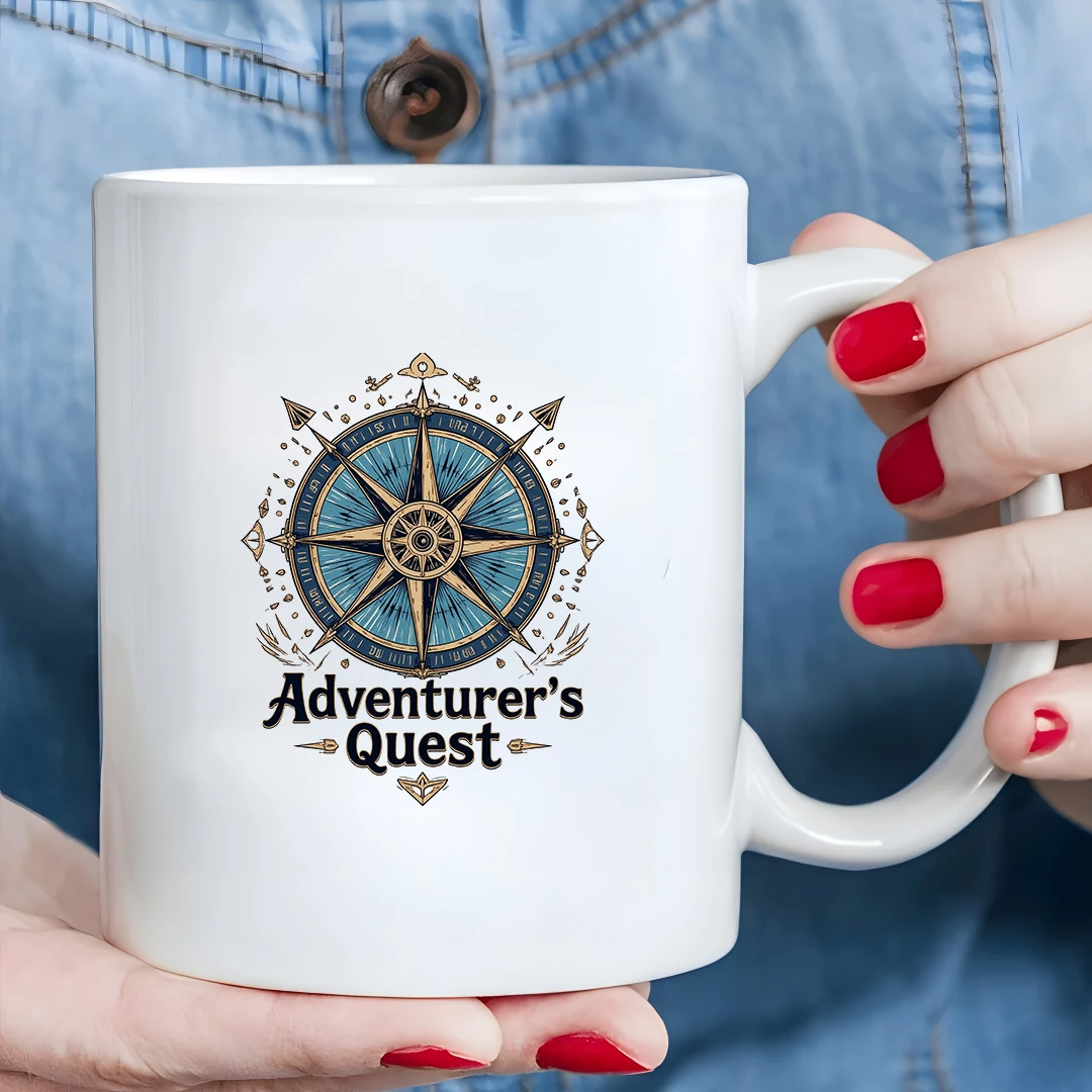 

Explorer Compass Logo Mug 11OZ Kids Cold & Hot Beverage Cup Christmas Gift Family Office Cup