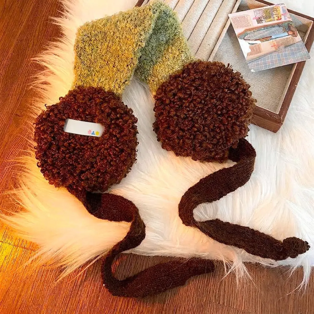 Plush Ear Warmer For Seafreesun Women Winter Earmuffs Thickened Lamb Wool Foldable Windproof Outdoor Cycling Ear Protectors