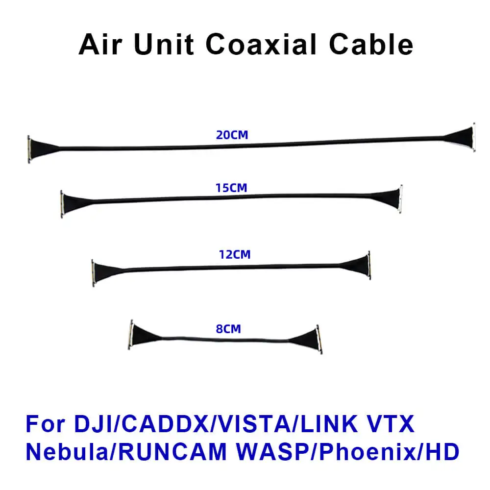 Coaxial Cable 8/12/15/20cm Wire For Air Unit DJI CADDX VISTA LINK TX Nebula RUNCAM WASP Phoenix HD FPV Drone Parts