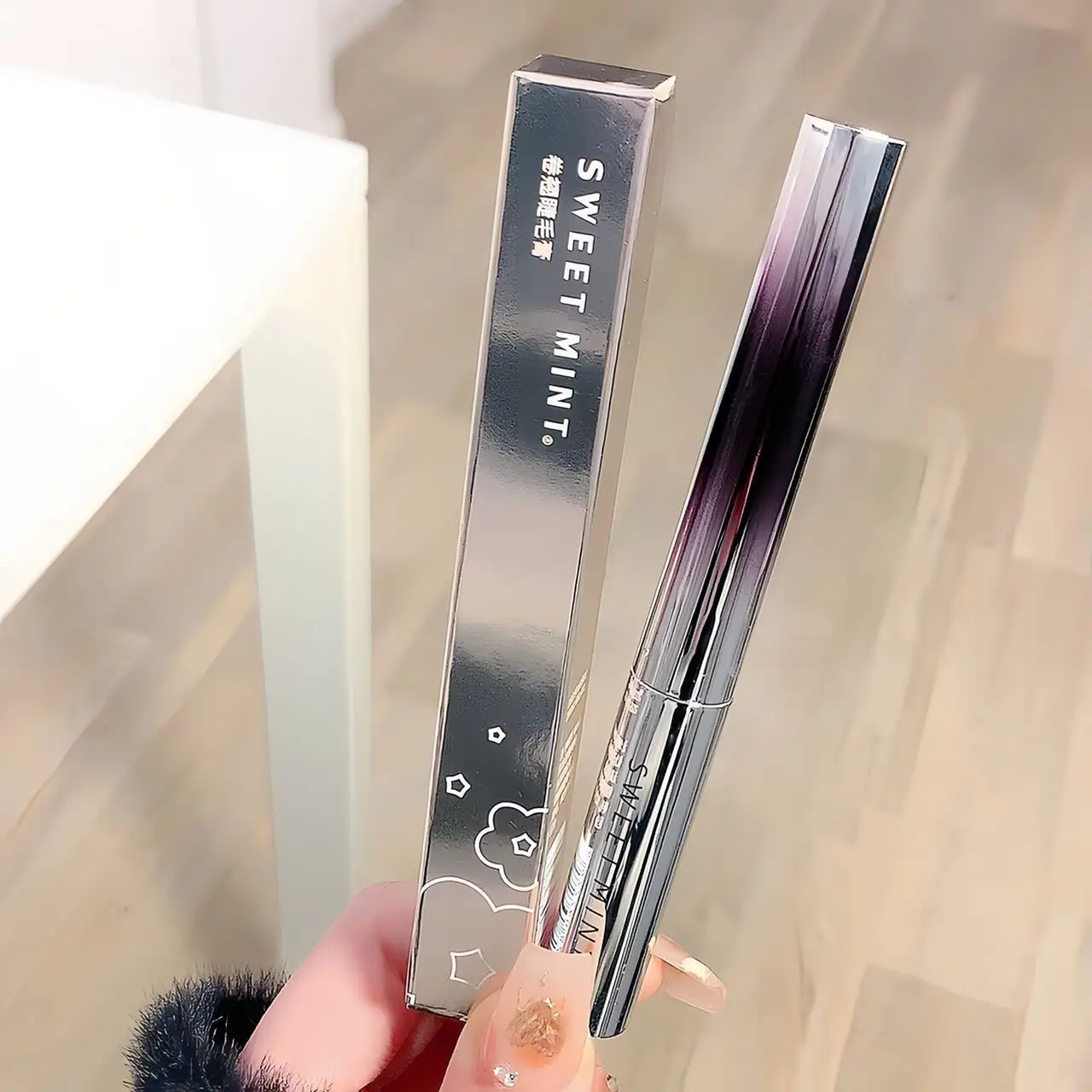 Schwarz Metall Bar Typ Kopf Mascara 3D Verlängert Wimpern Extra Volumen Wasserdichte Natürliche Wimpern Weibliche Make-Up Koreanische Kosmetik