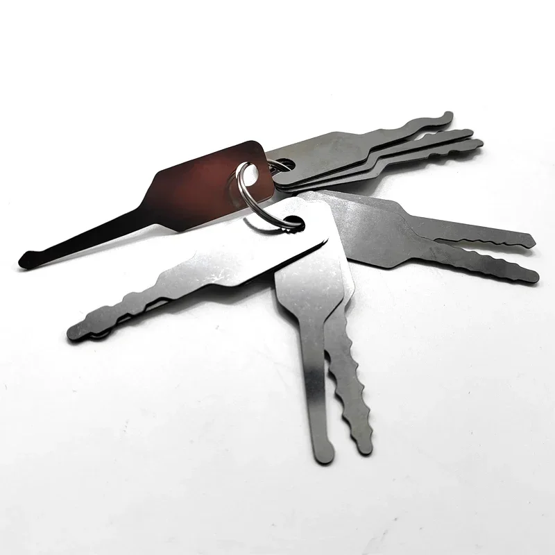 

Auto Jiggler Tryout Keys Car Unlock Door Open Automotive Hook Tools Pick Tool Kit Car-opening Keychain Set Unlocking Vehicles