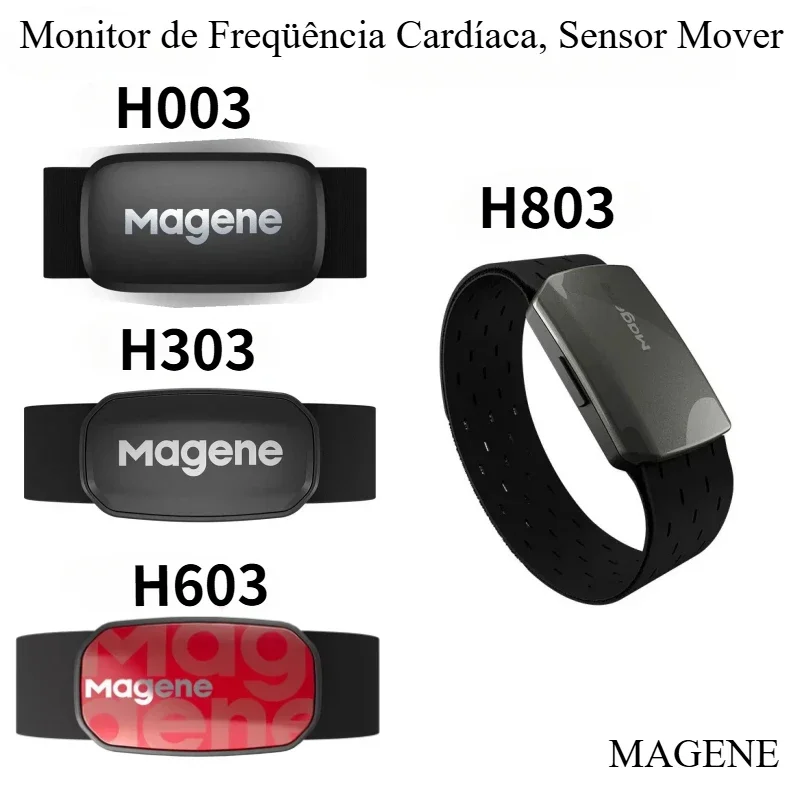 Magene Heart Rate Monitor Mover Sensor Dual ANT Bluetooth With Chest Strap Cycling Computer Wahoo Garmin Sports H303 H603 H803