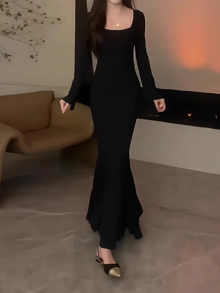 Vestido ajustado para mujer, vestidos largos, espectáculo de actuación de primavera, exhibición, fiesta de noche, celebración de baile, elegante, dulce y encantador