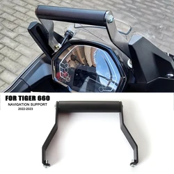 For Tiger 660 For Tiger660 Motorcycle Accessories GPS Smart Phone Navigation Mount Mounting Bracket Adapter Holder