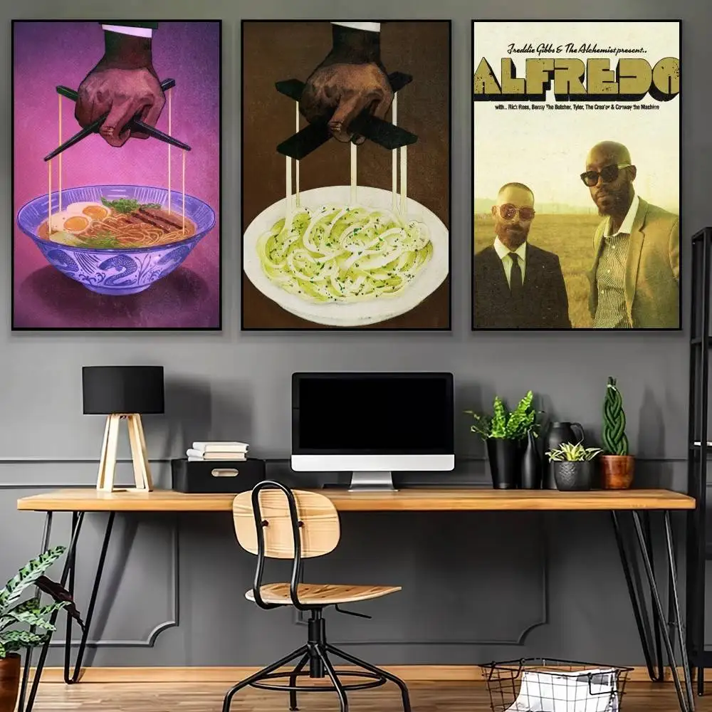 F-FrEdDiE and The Alchemist Alfredo Poster G-GiBBs-S High Quality Dorm Living Room Aesthetic Wall Decoration Painting Stickers