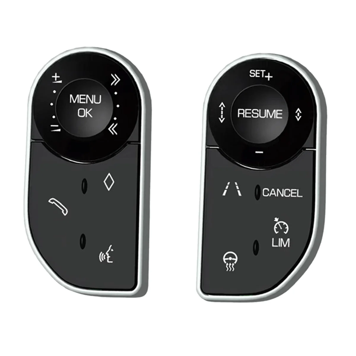 1Pair Multifunction Steering Wheel Switch Touch Control Buttons for Range Rover Sport L494   L405 Discovery 5 LR5