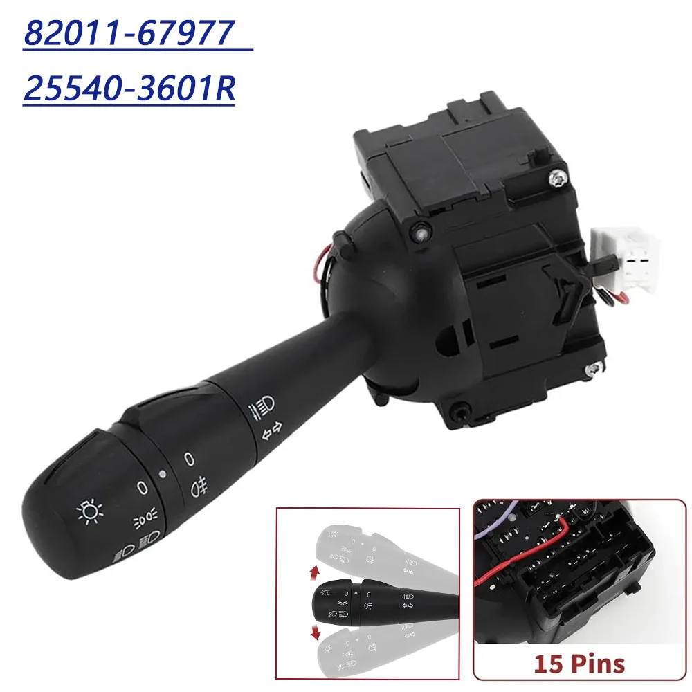 Car Turn Signal Headlight Switch For Renault Clio IV Renault Sandero Stepway 2013-2022 Renault Twingo III 2014-2022 82011-67977