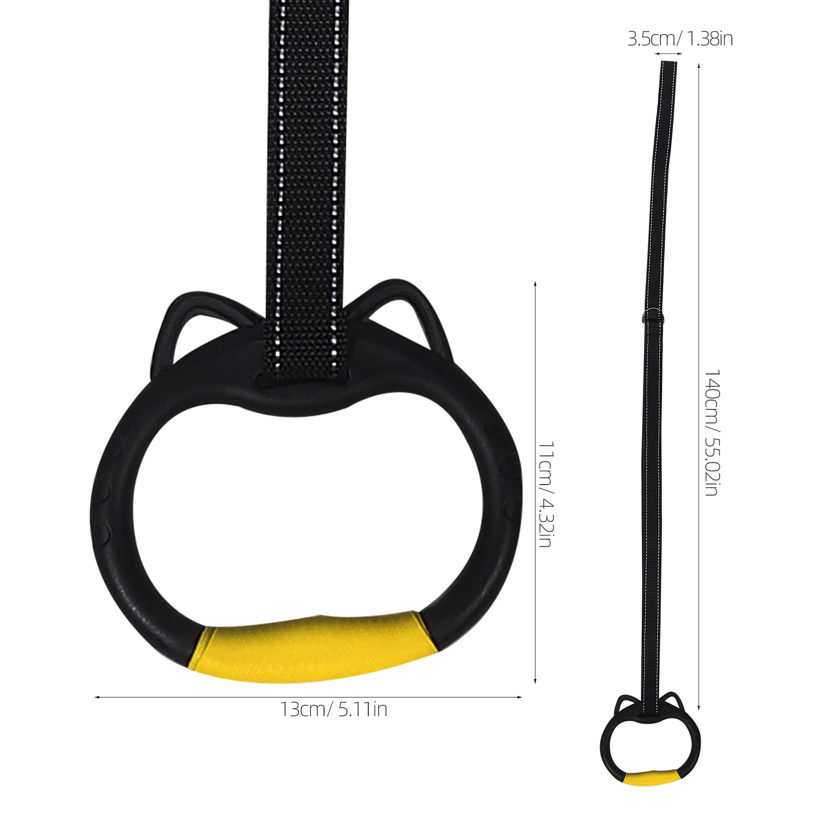 مجموعة واحدة من حلقات الجمباز مع أشرطة لمعدات تمرين التدريب على شريط واحد للقوة والمرونة #3