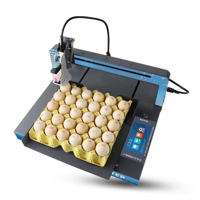 Commercial egg inkjet printer for miniature hen, duck and pigeon egg date marking presses