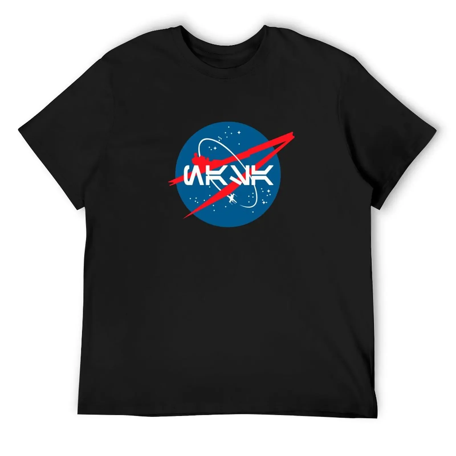 

NASA Aurebesh T-Shirt anime funny meme t-shirts cotton t shirt men