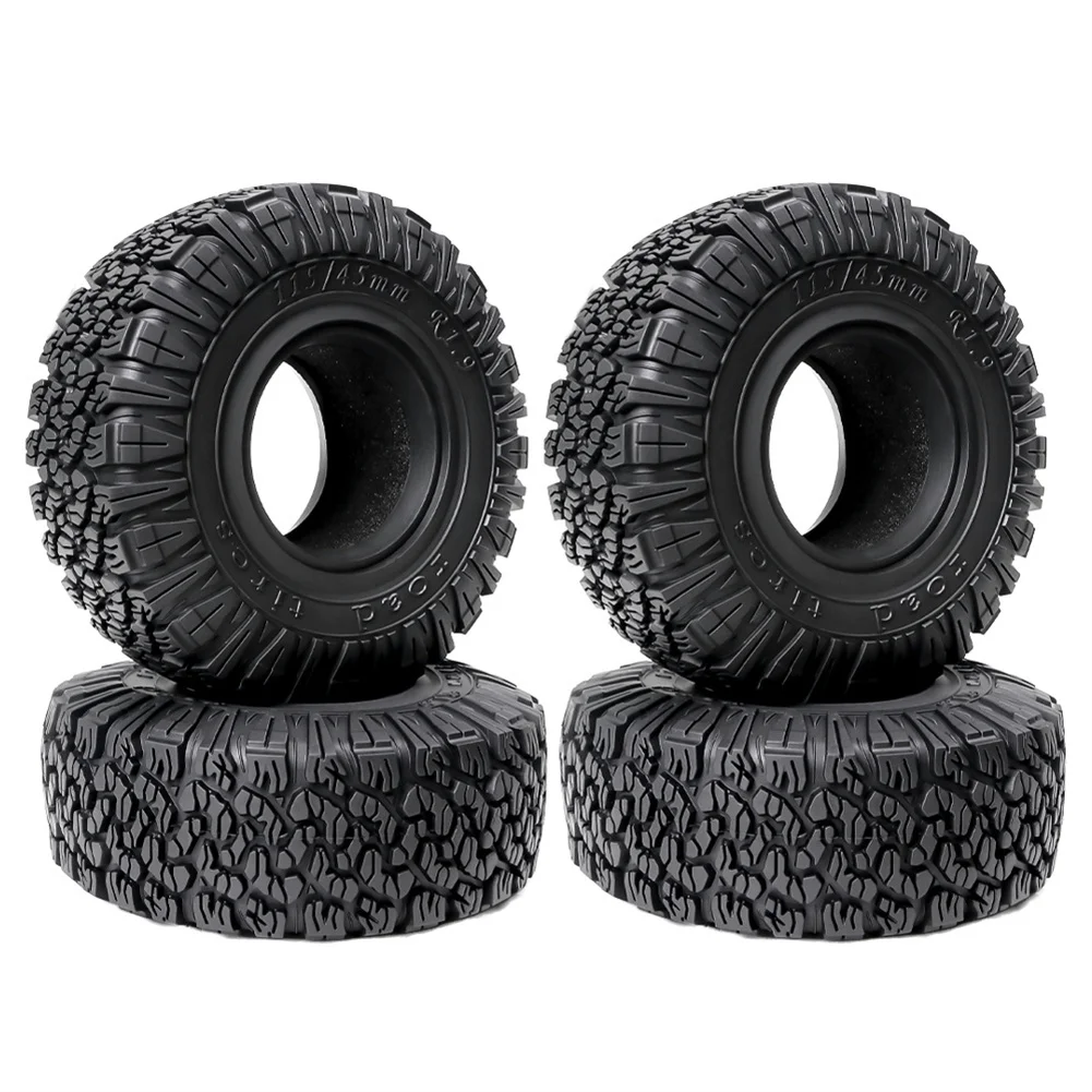 4 sets of 115 * 45mm universal tire skin suitable for 1/10 climbing car, 1.9 inch ko2 simulation tire SCX10 TRX4 easy to control