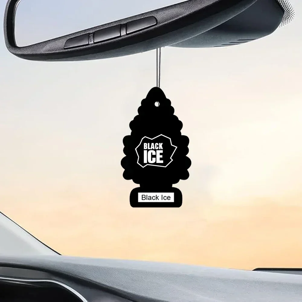 3-80 قطعة شجرة عيد الميلاد سيارة معطّر الهواء الطبيعي المعطرة ورق الشاي معلقة العطر للمنزل والسيارات الداخلية