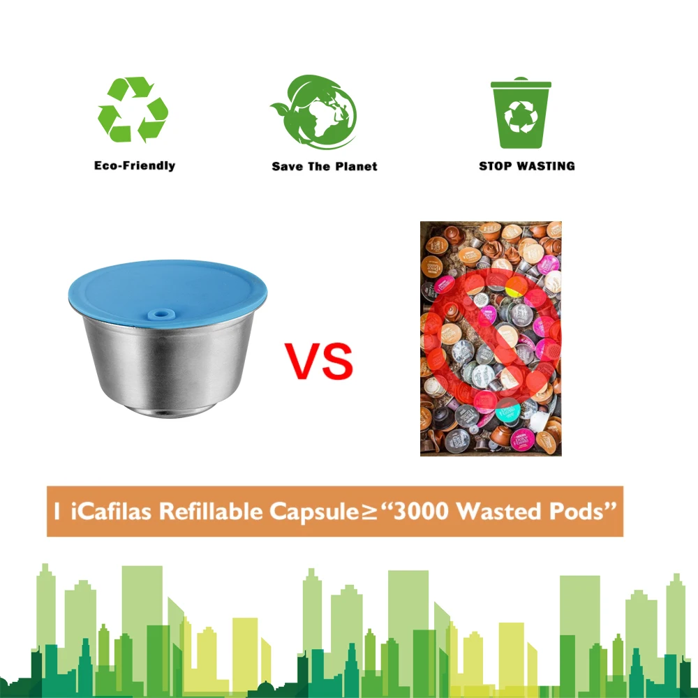 for Dolce Gusto Reusable Coffee Capsules for Nescafe Picolo xs Stainless Steel Recycle Pod Repuesto Refillable Coffee Filter