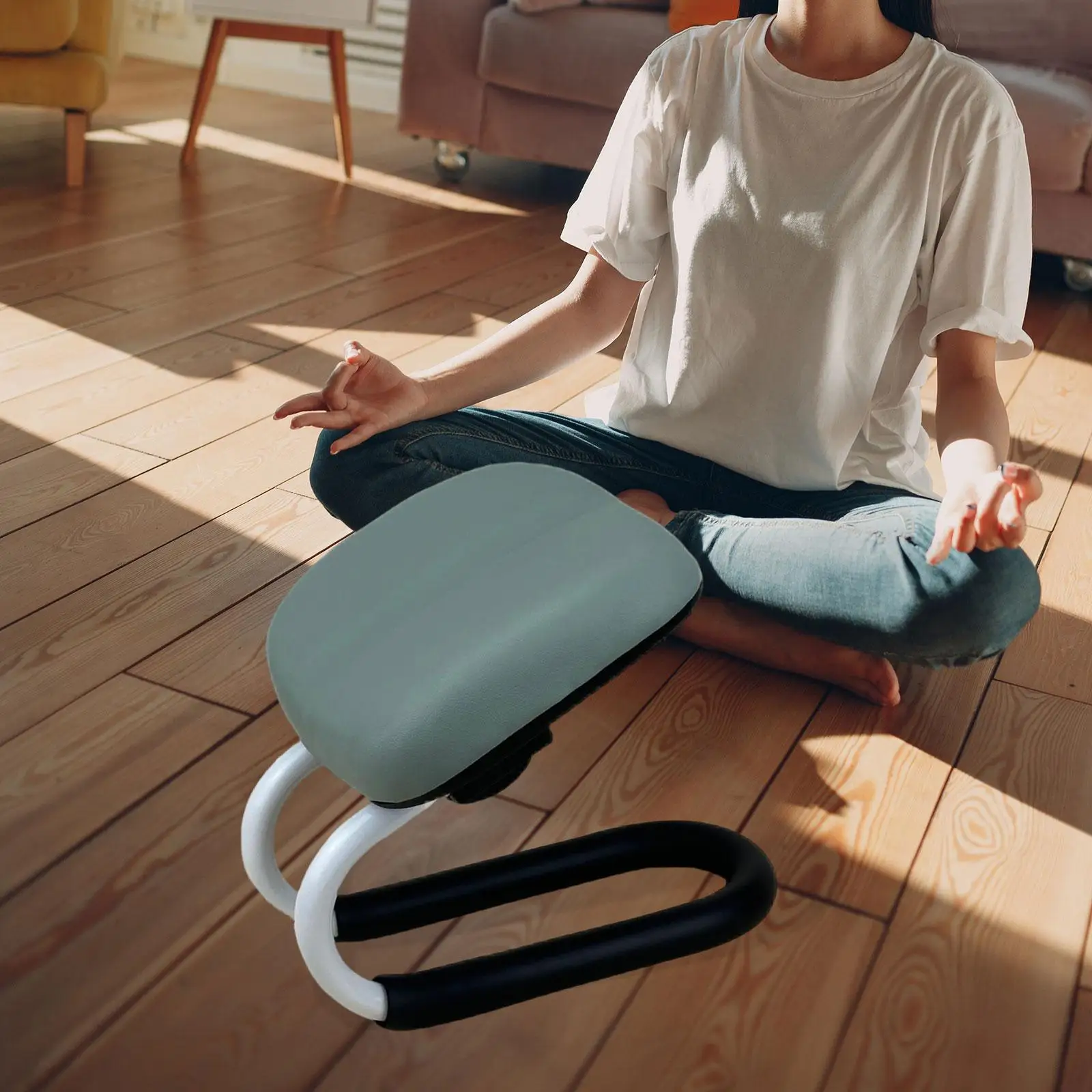 

Kneeling Meditation Stool Kneeling Bench Lightweight Adjustable Height Prayer Stool for Women Studio Adults Home Praying