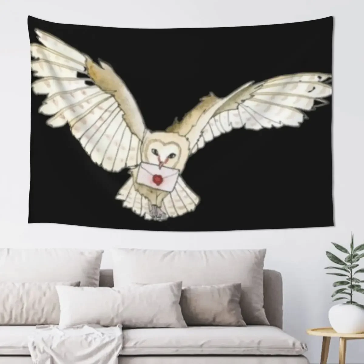 Flying Owl for Wizards Sticker Aesthetic Room Decorations Room Design Room Decor Cute Decorations Aesthetics Tapestry