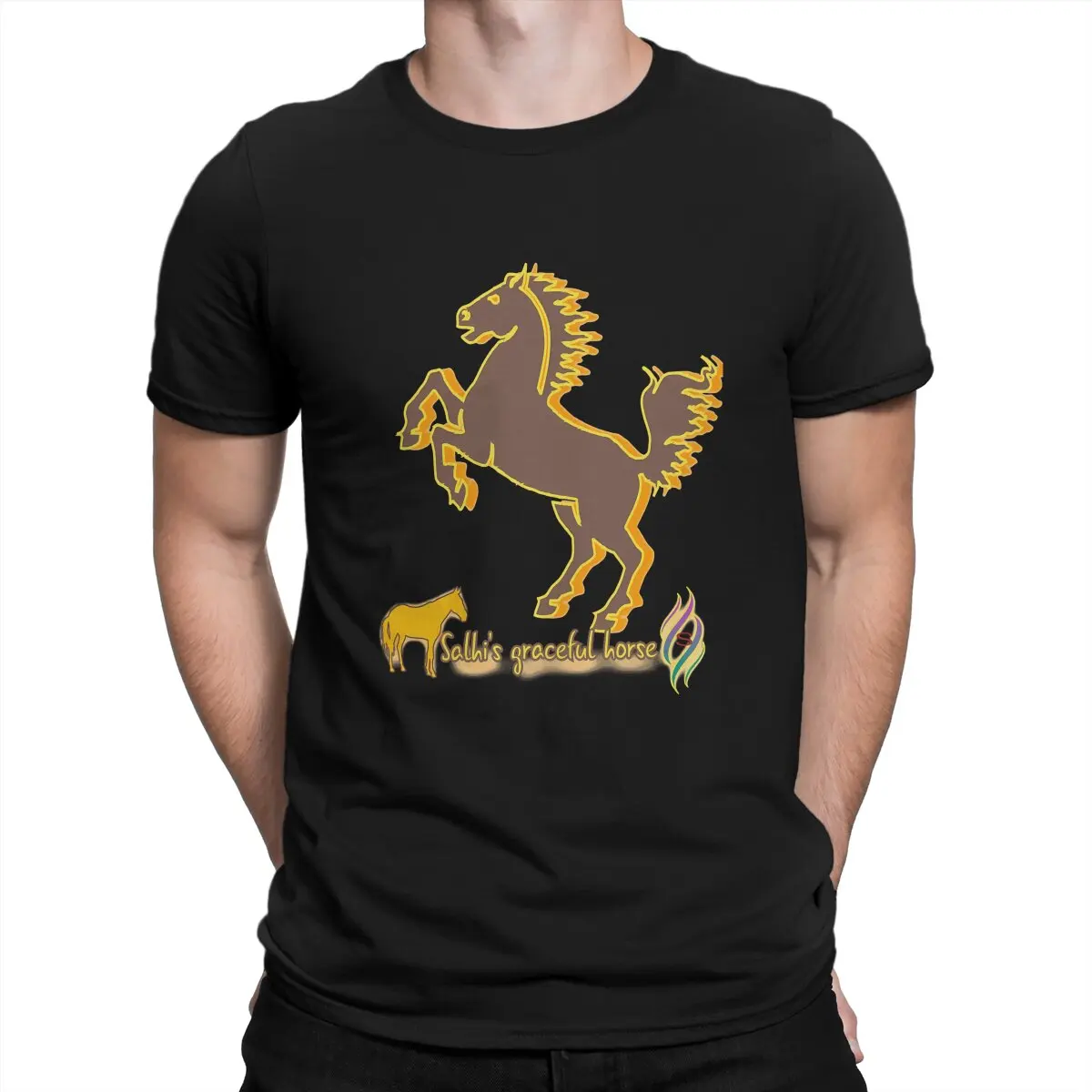 Trojan Horse Polyester TShirts Graceful Distinctive Homme T Shirt Hipster Clothing