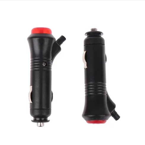 12V-24V Car Lighter Plug Socket Power Connection with LED Switch with Fuse 3A Protection