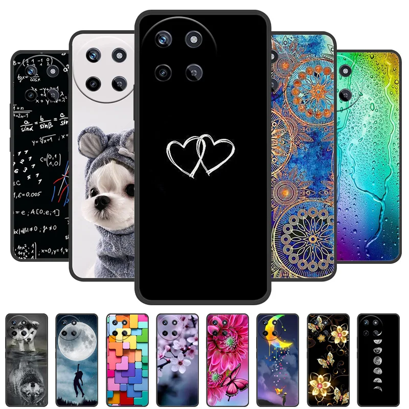 For OPPO Realme 11 4G Case TPU Silicone Shockproof Lions Phone Cover For Realme 11 4G 6.43