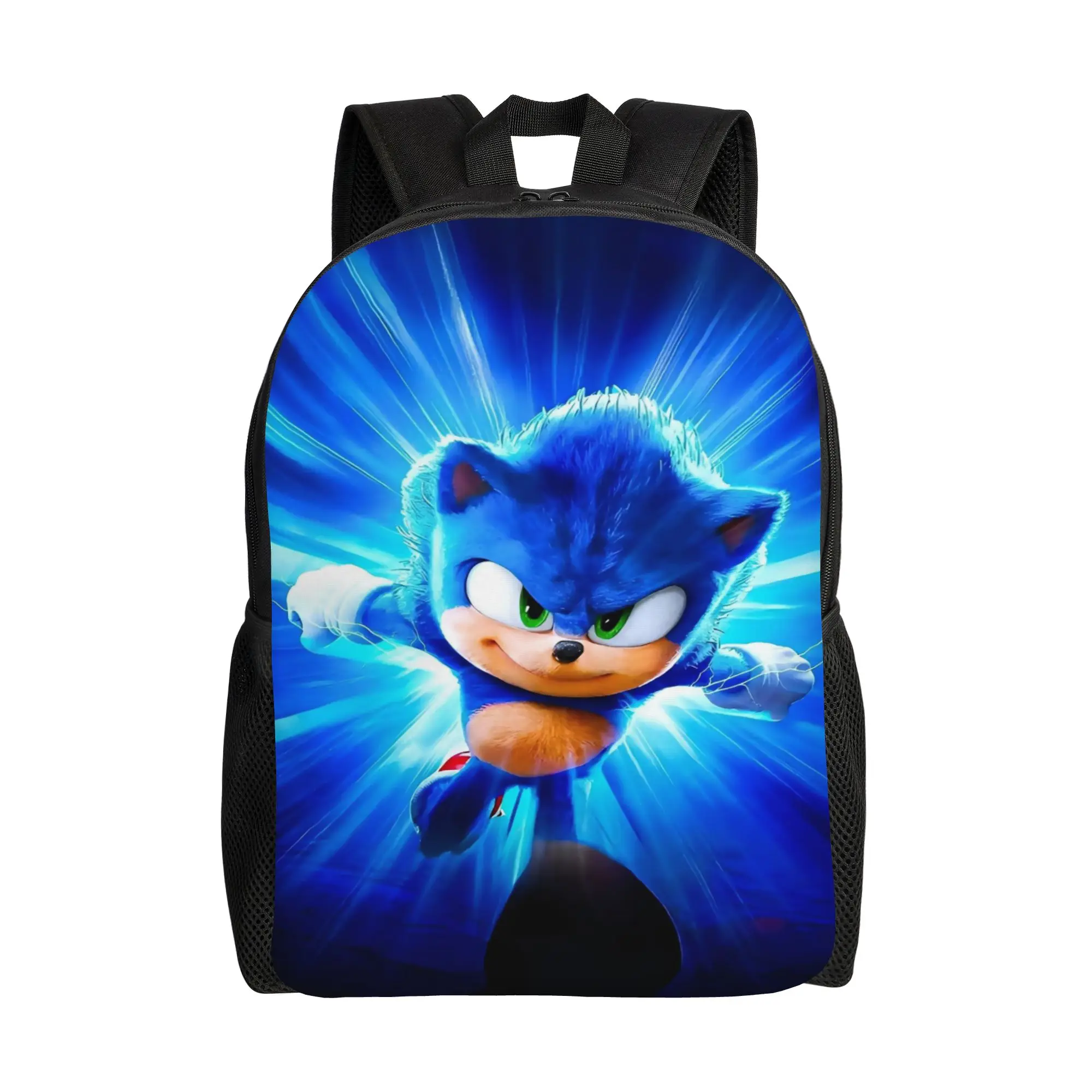Sonices the H-Hedgehogs Backpack  Kawaii Backpacks Boy Daily Pattern School Bags Colorful Rucksack