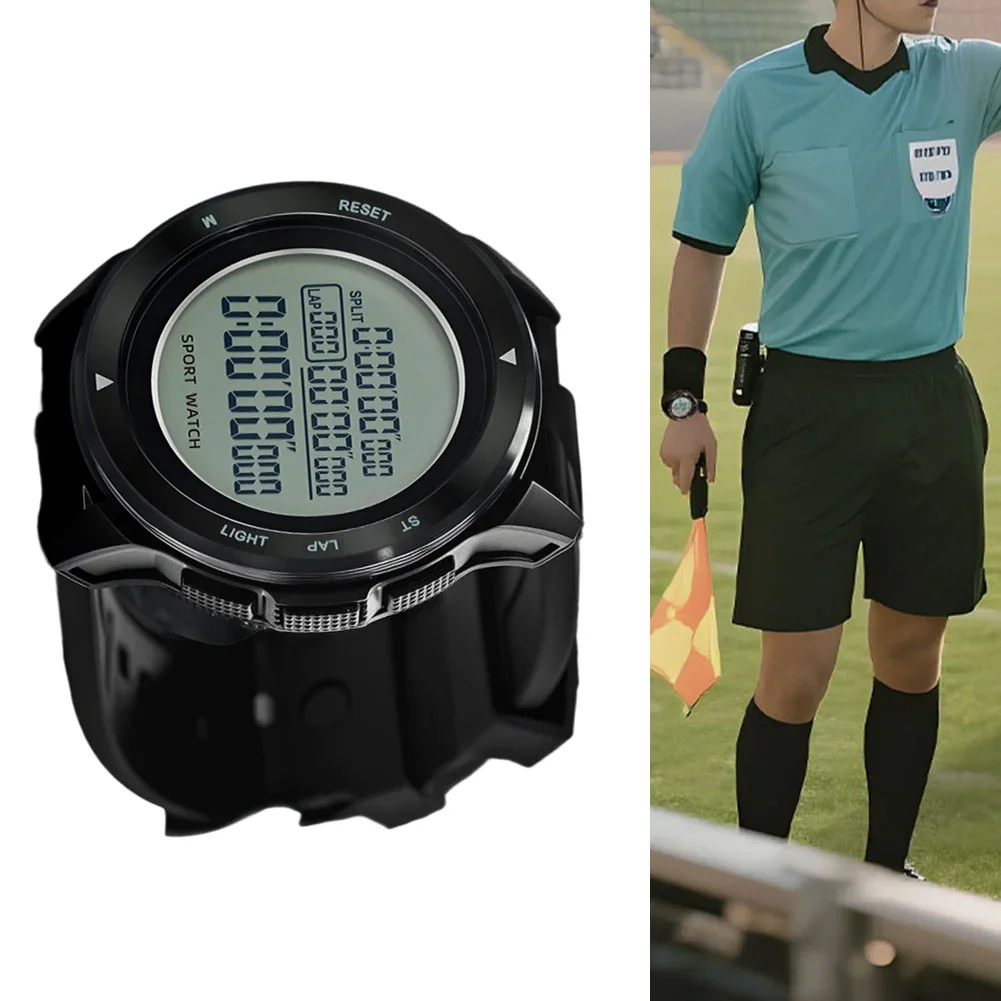 Stopwatch with Backlight for Football Referees Digital Metronome for Timely Measurements Ideal for Running and Fitness