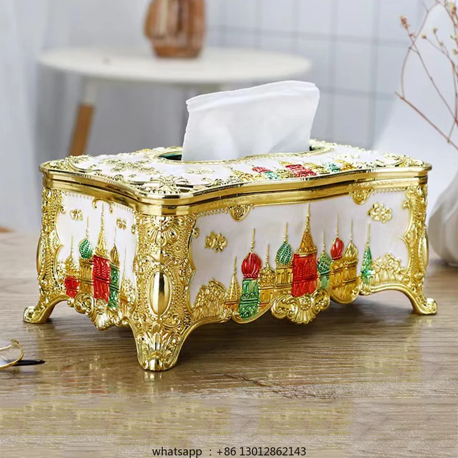 

1PC European Style Tissue Box, Home Kitchen, Living Room, Bedroom, Restaurant, Bar, Hotel Napkin Extraction Box, Plastic Box