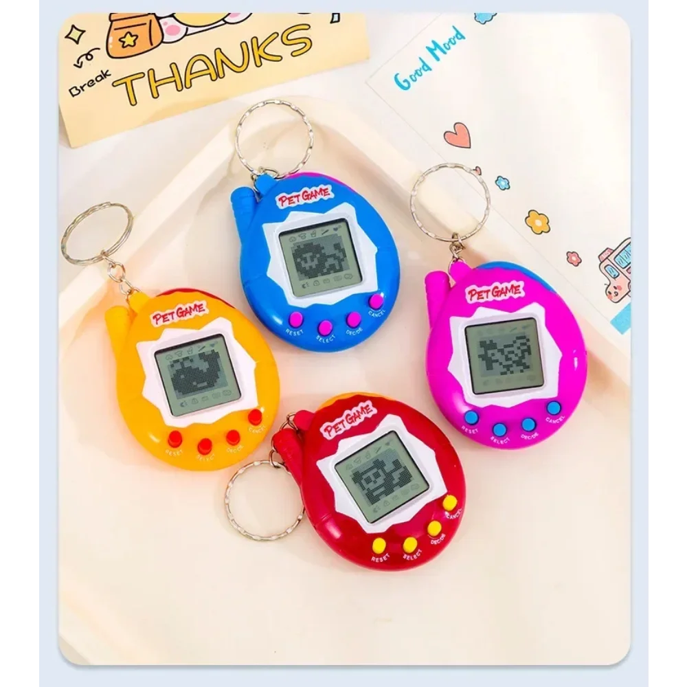 1 قطعة الحيوانات الأليفة الإلكترونية شفافة تماغوتشي المفاتيح 168 الحيوانات الأليفة في واحد الظاهري سايبر الرقمية الحنين مضحك اللعب بكسل مضحك اللعب #2